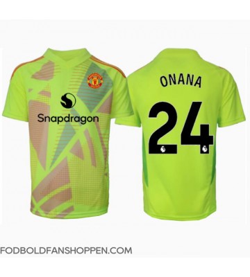 Manchester United Andre Onana #24 Målmand Udebanetrøje 2024-25 Kortærmet